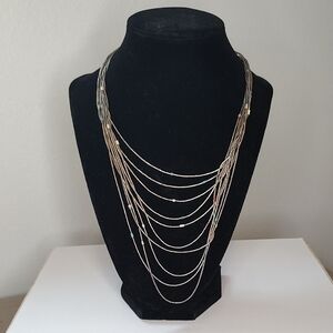 Elegant Multi-Strand Sterling Silver Necklace